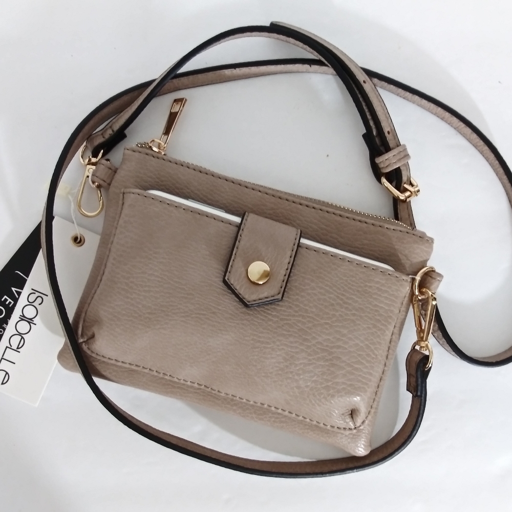 NWT ISABELLE VEGAN MINI CROSSBODY BAG CLUTCH
